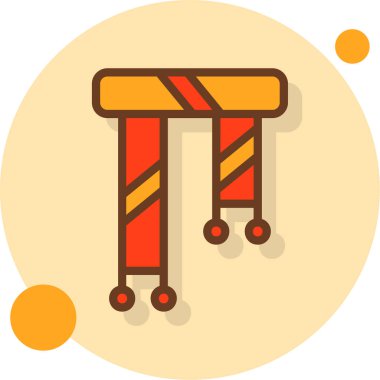 Bir oyun alanı simgesinin vektör illüstrasyonu