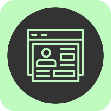  düz tarayıcı vektör simgesi