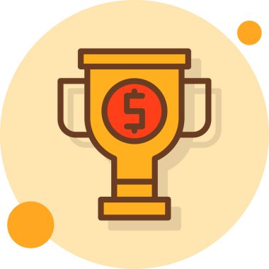 Kupa. Web simgesi basit tasarım