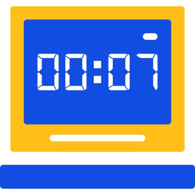 Alarm saati simgesi vektör çizimi tasarımı