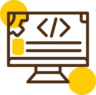 Düz biçimli web programlama simgesi kodlaması