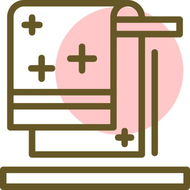 Mobilya simgesinin vektör illüstrasyonu