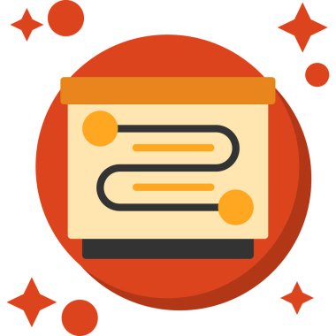 Vektör illüstrasyonu, simge ögesi arkaplanı