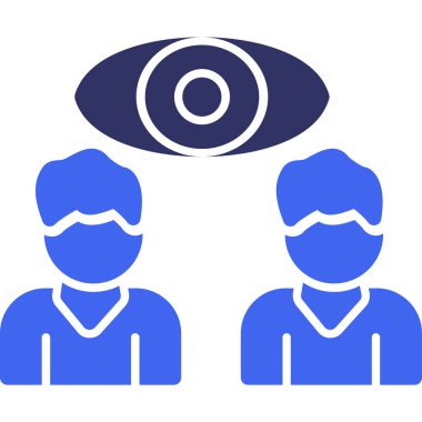 vizyon. Web simgesi basit illüstrasyon