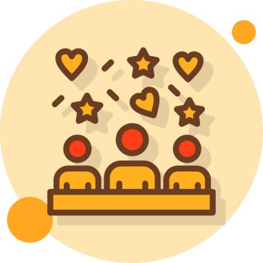 Film. Basit simge vektör illüstrasyonu