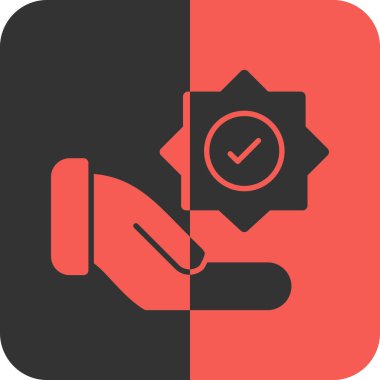 Rozet düz vektör simgesi