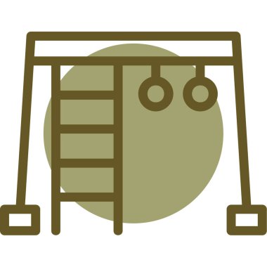 Salıncak ağ ikonu vektör illüstrasyonu