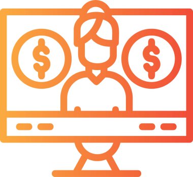 İnternetten alışveriş. Basit resimleme