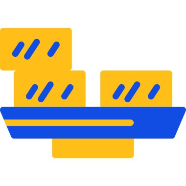 Peynir. Web simgesi basit illüstrasyon