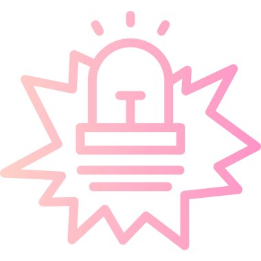 Bir fener simgesinin vektör illüstrasyonu