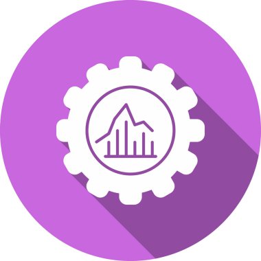 dişli simgesi, vektör çizimi