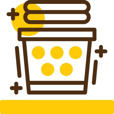 Çikolata kremalı tatlı ikonu.