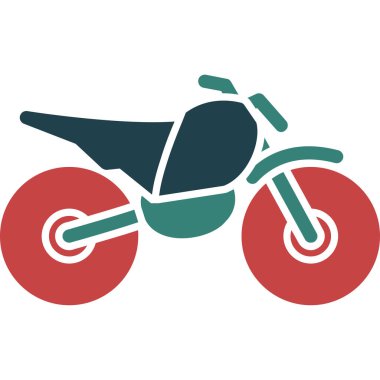 motosiklet düz renkli simge