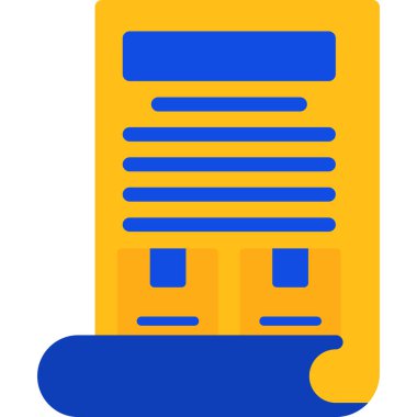 belge web simgesi, vektör illüstrasyonu