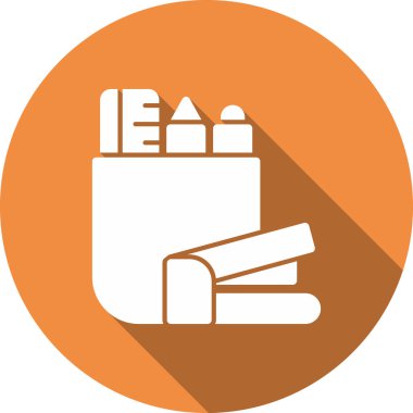 Kalem. Web simgesi basit illüstrasyon