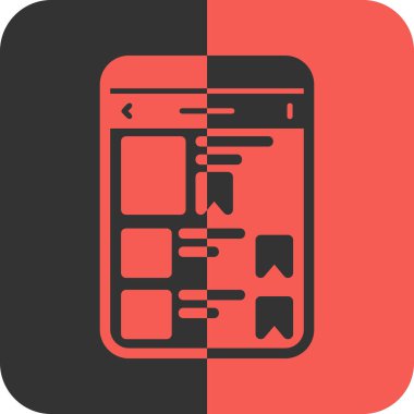 Uygulama modern simgesinin vektör illüstrasyonu