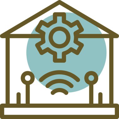 Akıllı ev. Web simgesi