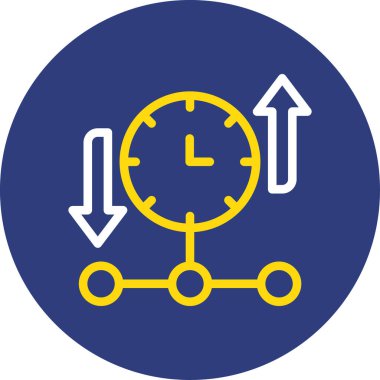 Saat. Web simgesi basit illüstrasyon