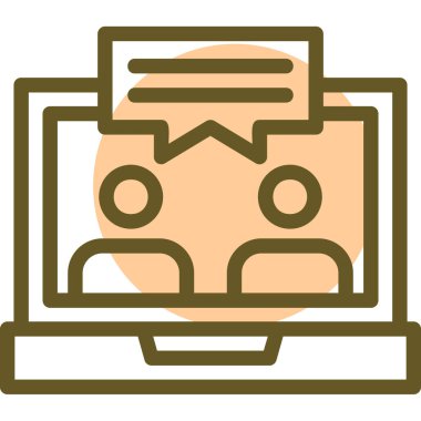 Ağ simgesi. Yazılım geliştirmenin vektör illüstrasyonu