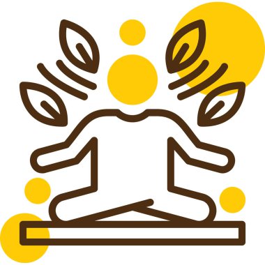 yoga vektör illüstrasyonu