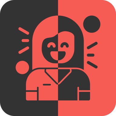 Yüz simgesi olan bir adamın vektör çizimi