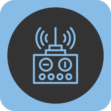 Kolayca düzenleyebilen ya da düzenleyebilen radyo vektör simgesi