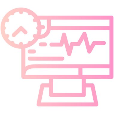 trend düz biçimli vektör seo simgesi