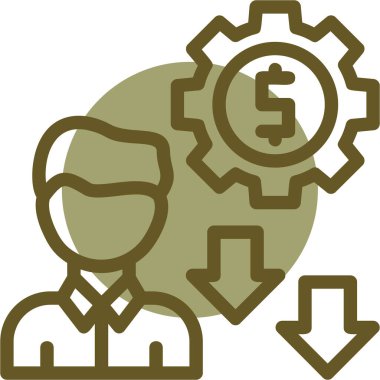 iş konsepti ikon vektör illüstrasyonu