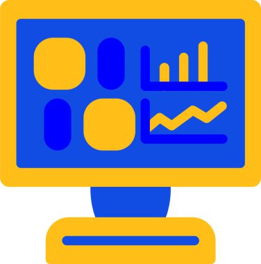 analitik işletme finans simgesi - taslak biçimi