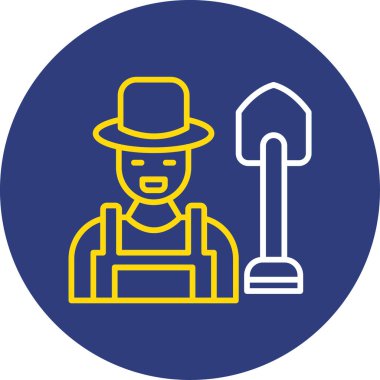 Bahçe simgesinin vektör illüstrasyonu