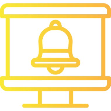 Zil. Web simgesi basit illüstrasyon