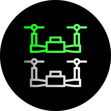 Benzersiz dron vektör simgesi