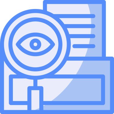 Göz. Web simgesi basit illüstrasyon