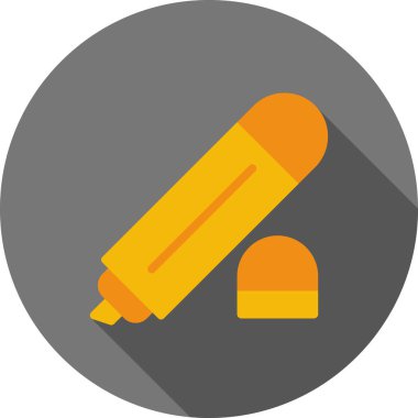 kalem düz simge vektör