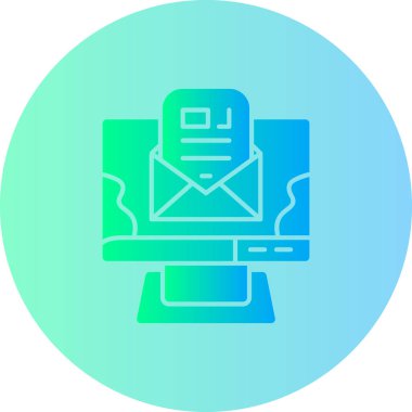 E-posta. Web simgesi basit illüstrasyon