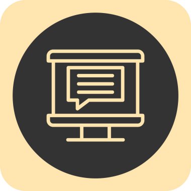 Sohbet simgesi vektör illüstrasyonu