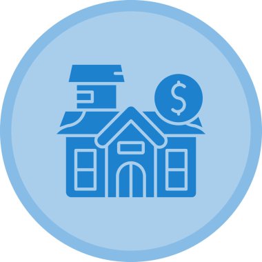 Ev. Web simgesi basit illüstrasyon