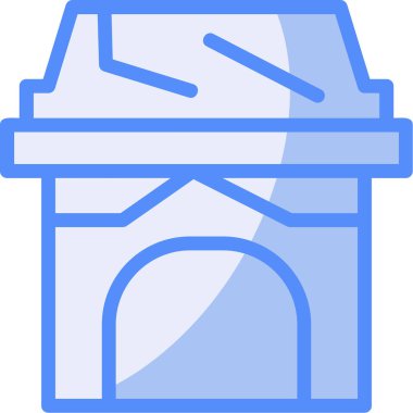 bina inşaat evi simgesi