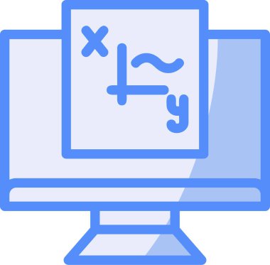 Öğreniyorum. Web simgesi basit illüstrasyon