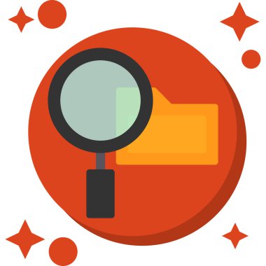 Arama simgesi, vektör illüstrasyonu