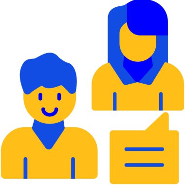 Beyaz arkaplan ile sarı arka planı olan bir kadının vektör çizimi