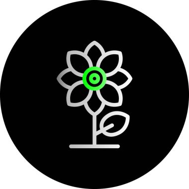 çiçek vektör simgesi