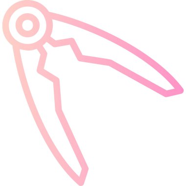 Makas simgesi. vektör illüstrasyonu