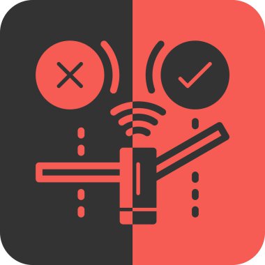 Alarm uyarısı simgesi tam taslak biçiminde