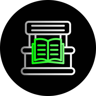 Kitap simgesinin vektör illüstrasyonu