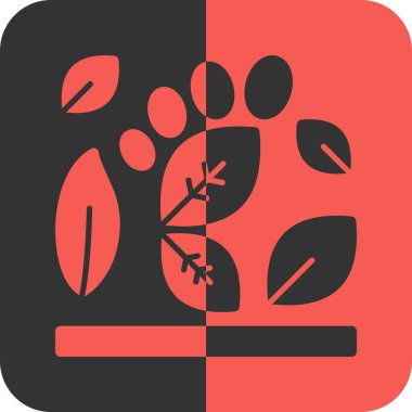 Bir ağaç simgesinin vektör illüstrasyonu