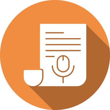 Podcast simge vektör çizim