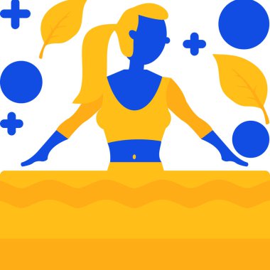 anne ve kız simgesi - ana hatları biçiminde