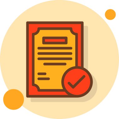 Belge. Web simgesi basit illüstrasyon