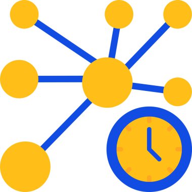 Saat simgesi vektör illüstrasyonu